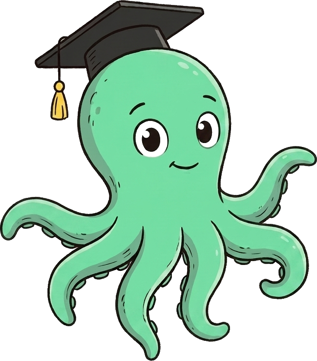 La mascotte Mindlet, un poulpe diplômé